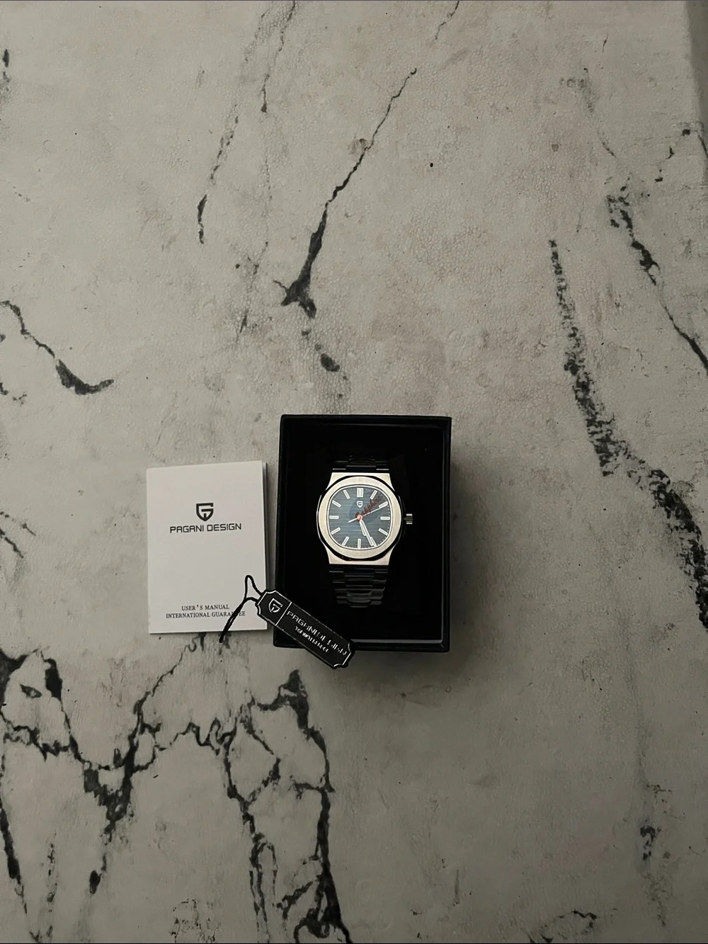 Men's Stainless Steel PD - 1728  with Blue Dial  - & size asjustment kit